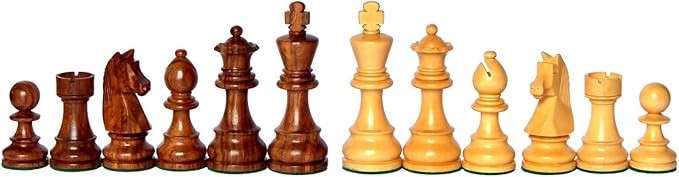 Luxury 3.75" Staunton Wooden Chess Pieces – Boxwood Figurine Set Collector