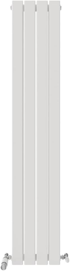 Slim Vertical Double Panel Radiator 1600x306mm White – Bathroom & Kitchen