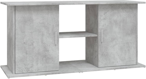 Modern Concrete Grey Aquarium Stand with Spacious Storage 121x41x58cm