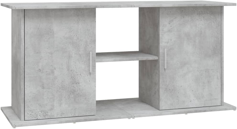 Modern Concrete Grey Aquarium Stand with Spacious Storage 121x41x58cm