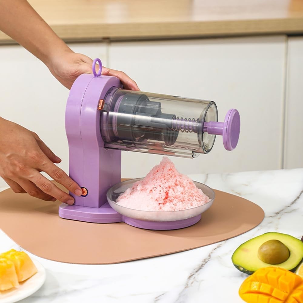 Electric Ice Crusher Shaved Ice Maker Snow Cone Slushie Machine