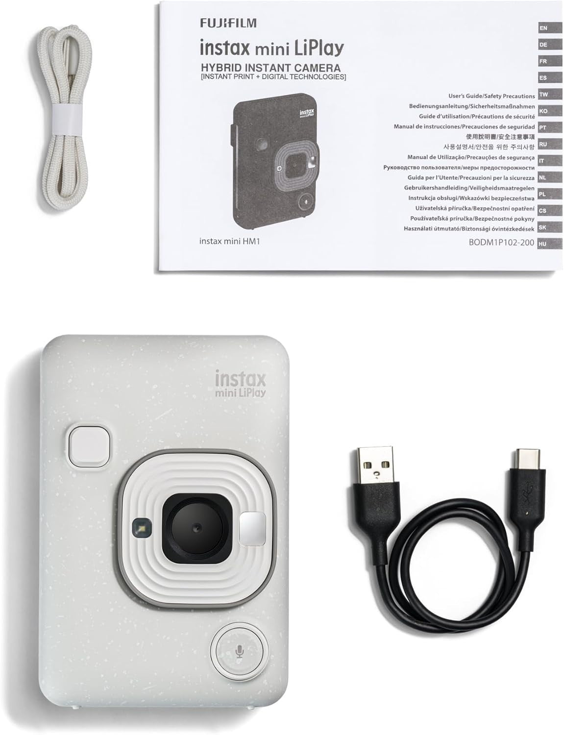 Hybrid Instant Camera Smartphone Printer Sound Photo Color Camera