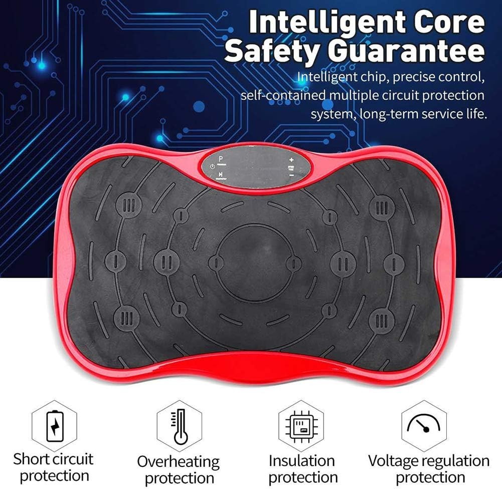 440lb Vibration Plate Exercise Machine Bluetooth LCD Body Shaper