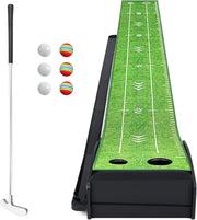 Indoor Golf Putting Mat w/ Automatic Ball Return Large Practice Green