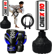 Kids Freestanding Punching Bag 3.5FT Boxing Set Gloves Base
