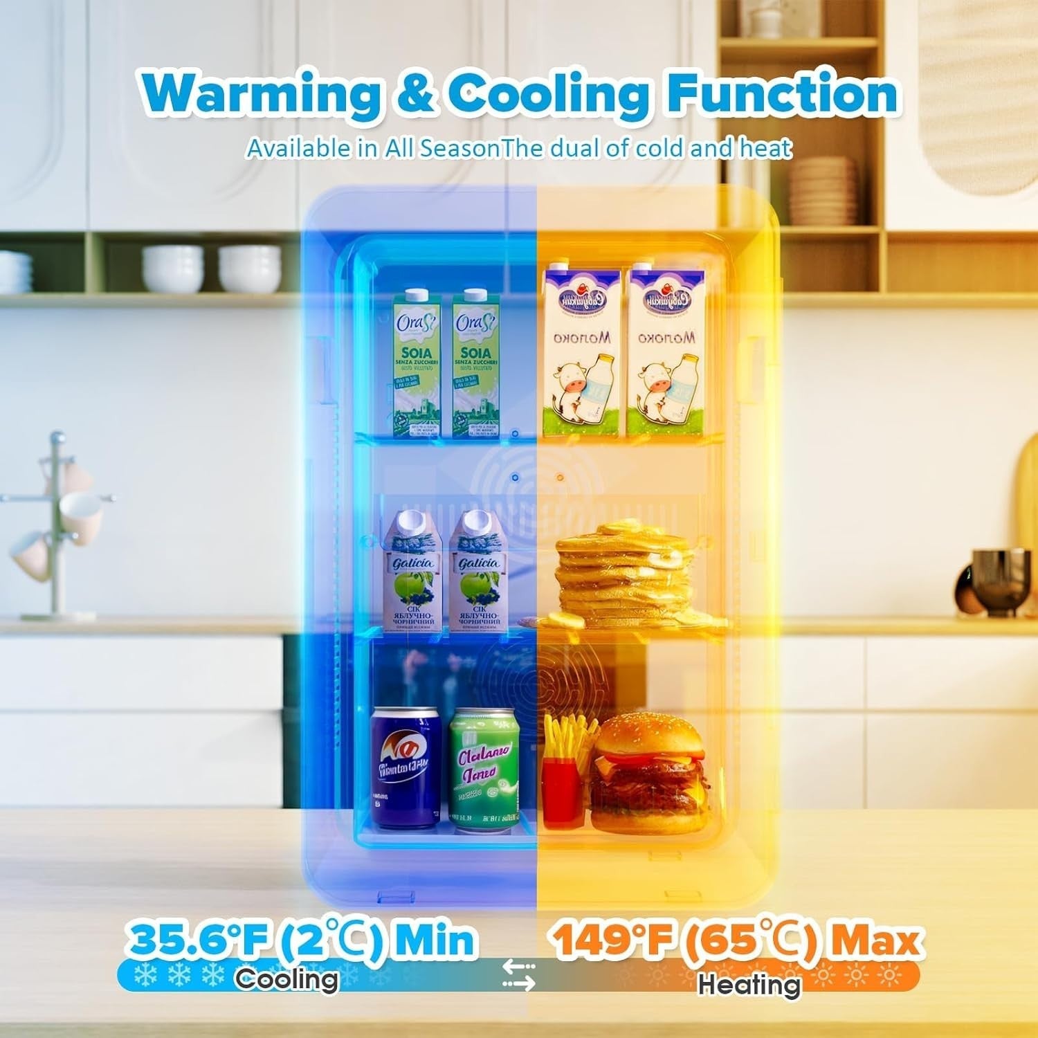 22L Mini Fridge Portable Cooler & Warmer Bedroom Office Car Pink