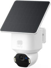 4K Solar Security Camera Outdoor Wireless PTZ AI Tracking No Fees