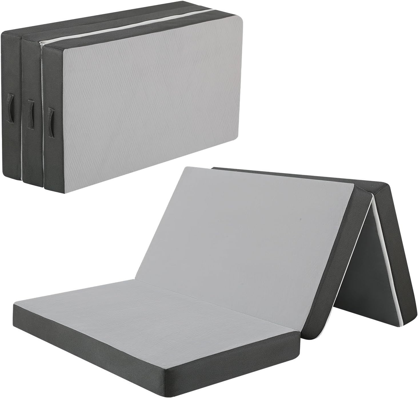Double Tri Fold Foam Mattress 10cm Thick Guest Bed Camping Floor Mat