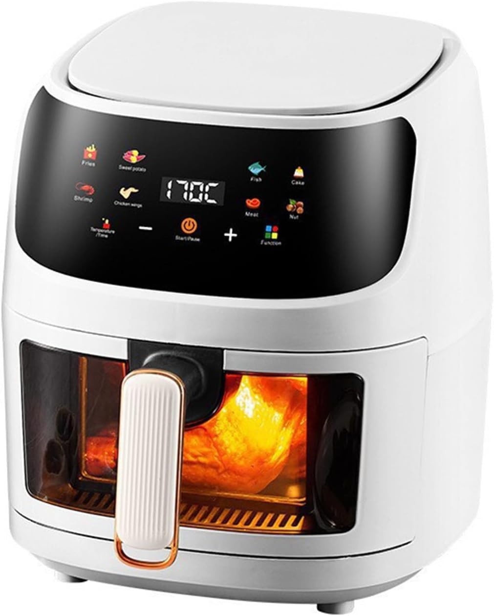 8L Air Fryer With Viewing Window Oil Free 1350W Family Size