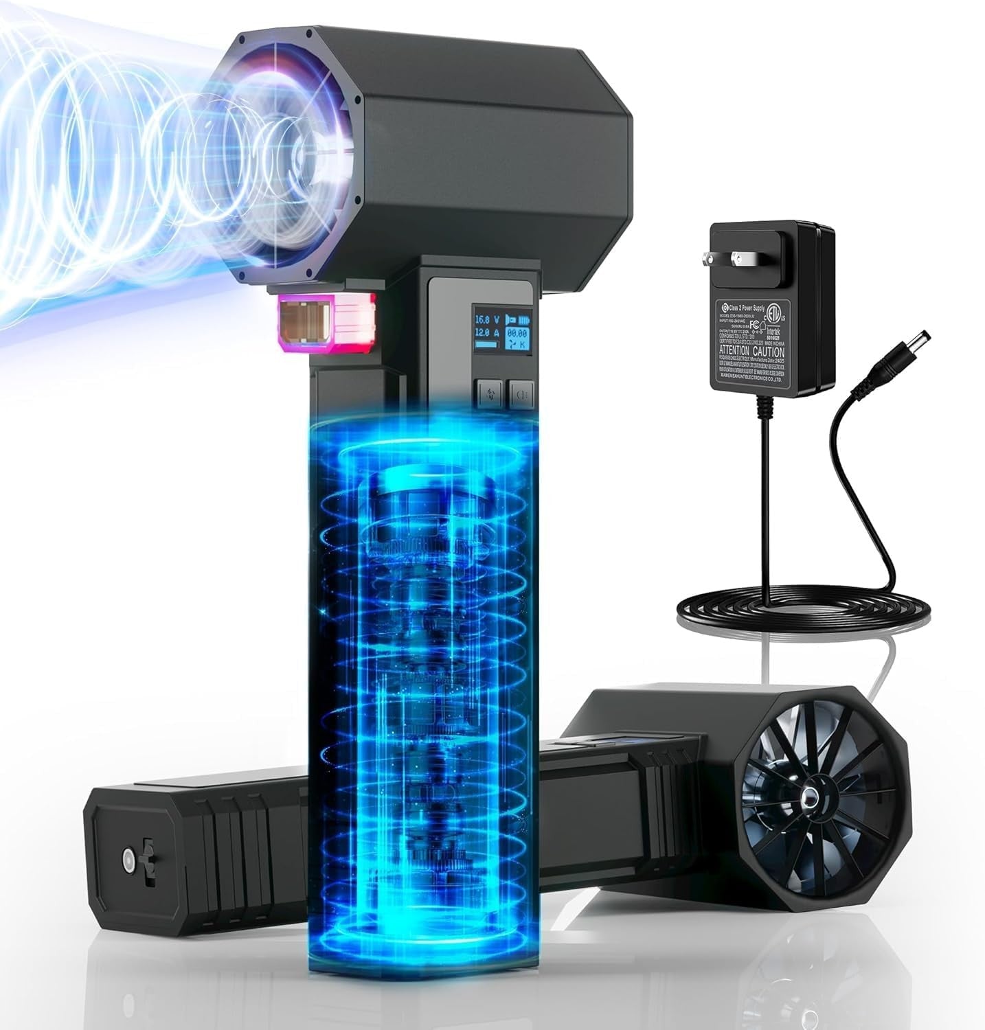 Cordless Turbo Air Blower 1600G High Power LED Car Dryer Leaf Snow Cleaner