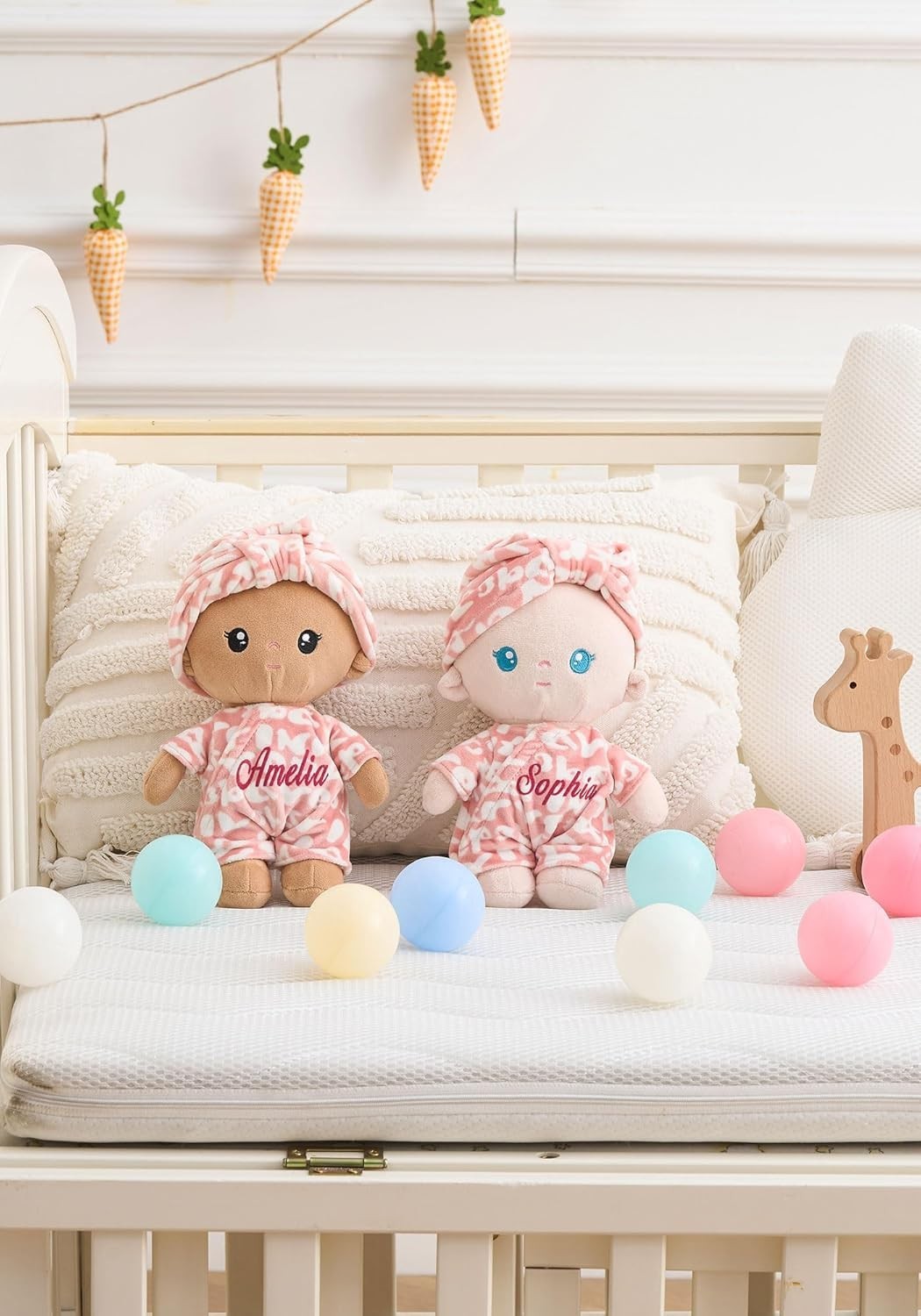 Soft Plush Baby Doll 9in First Cuddle Sleeping Rag Toy Gift Set