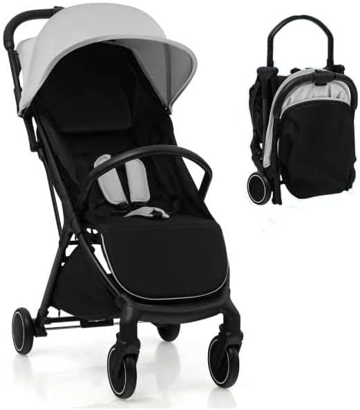 Lightweight Baby Stroller Folding Pushchair 0–36 Months with Canopy