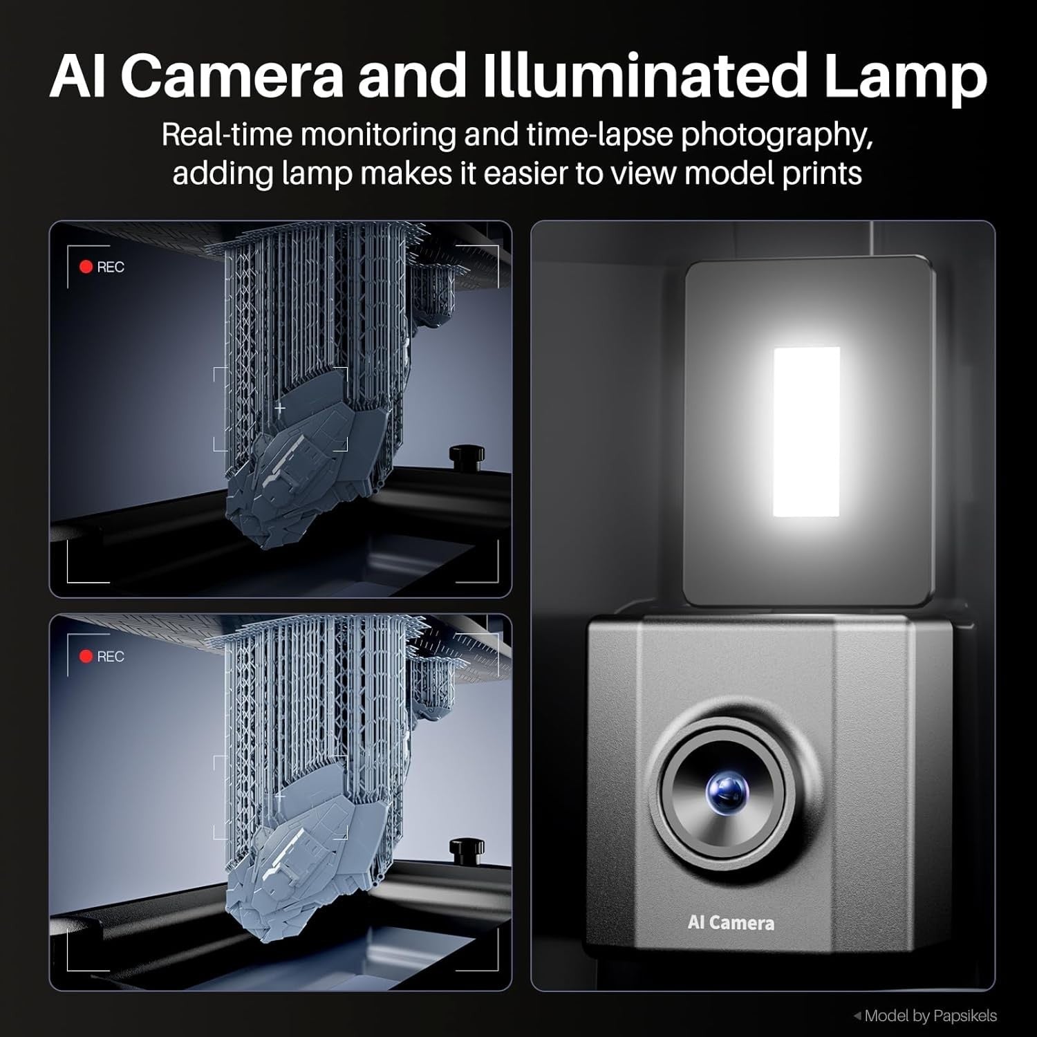 16K Resin 3D Printer 10in Mono LCD 150mm/h AI Camera WiFi Large
