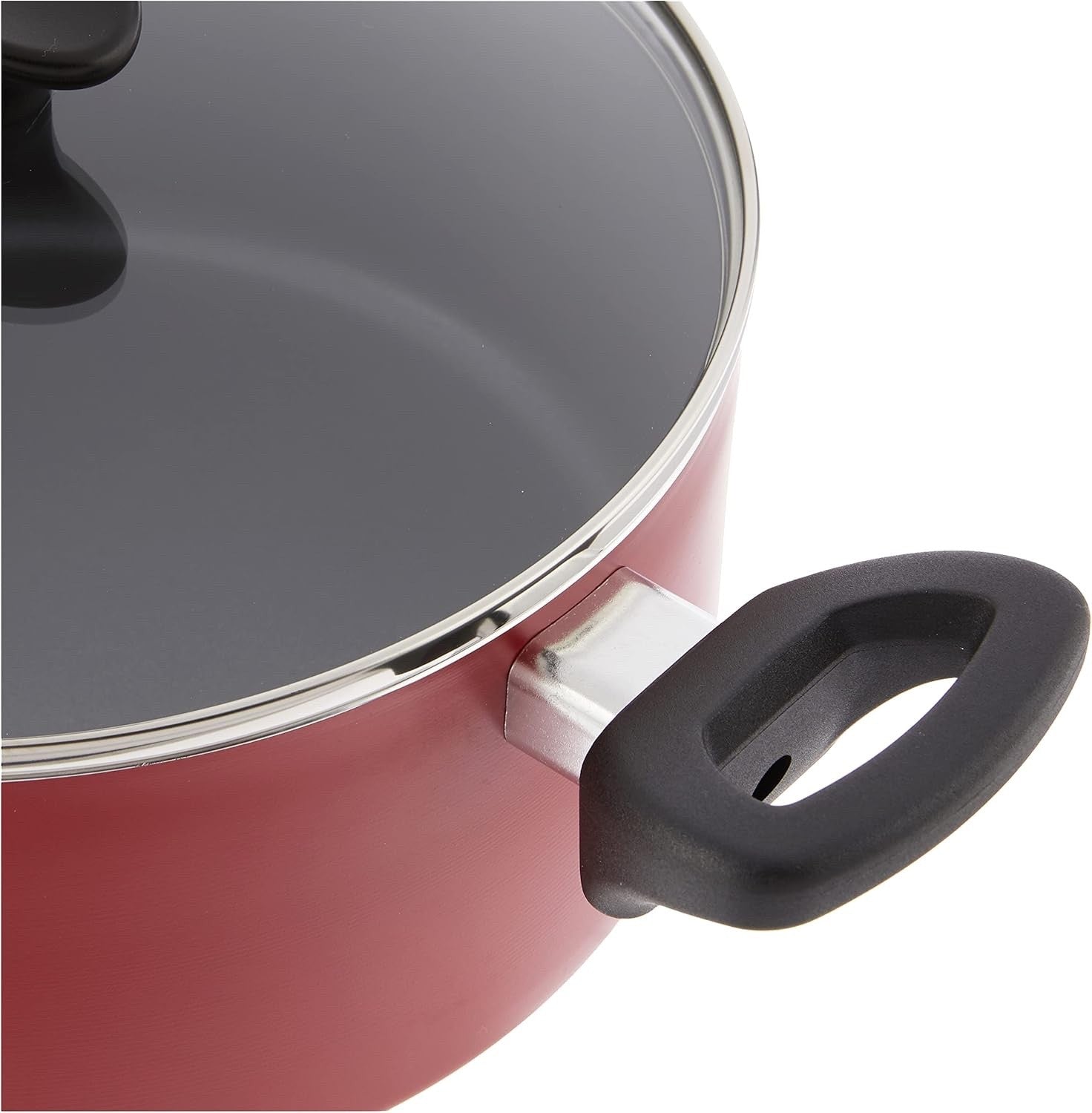 12pcs Red Non Stick Cookware Set with Utensils – Scratch Resistant PFOA Free