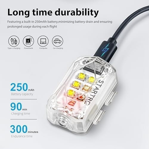 STARTRC Drone Strobe Light Anti-Collision LED Flash for DJI Mini/Mavic/Phantom
