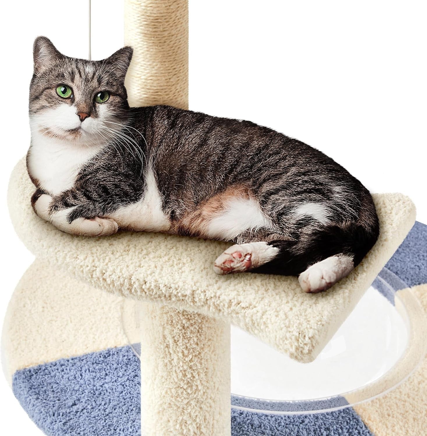 90cm Cat Tree Tower with Perches Scratching Posts Indoor Cats Condo