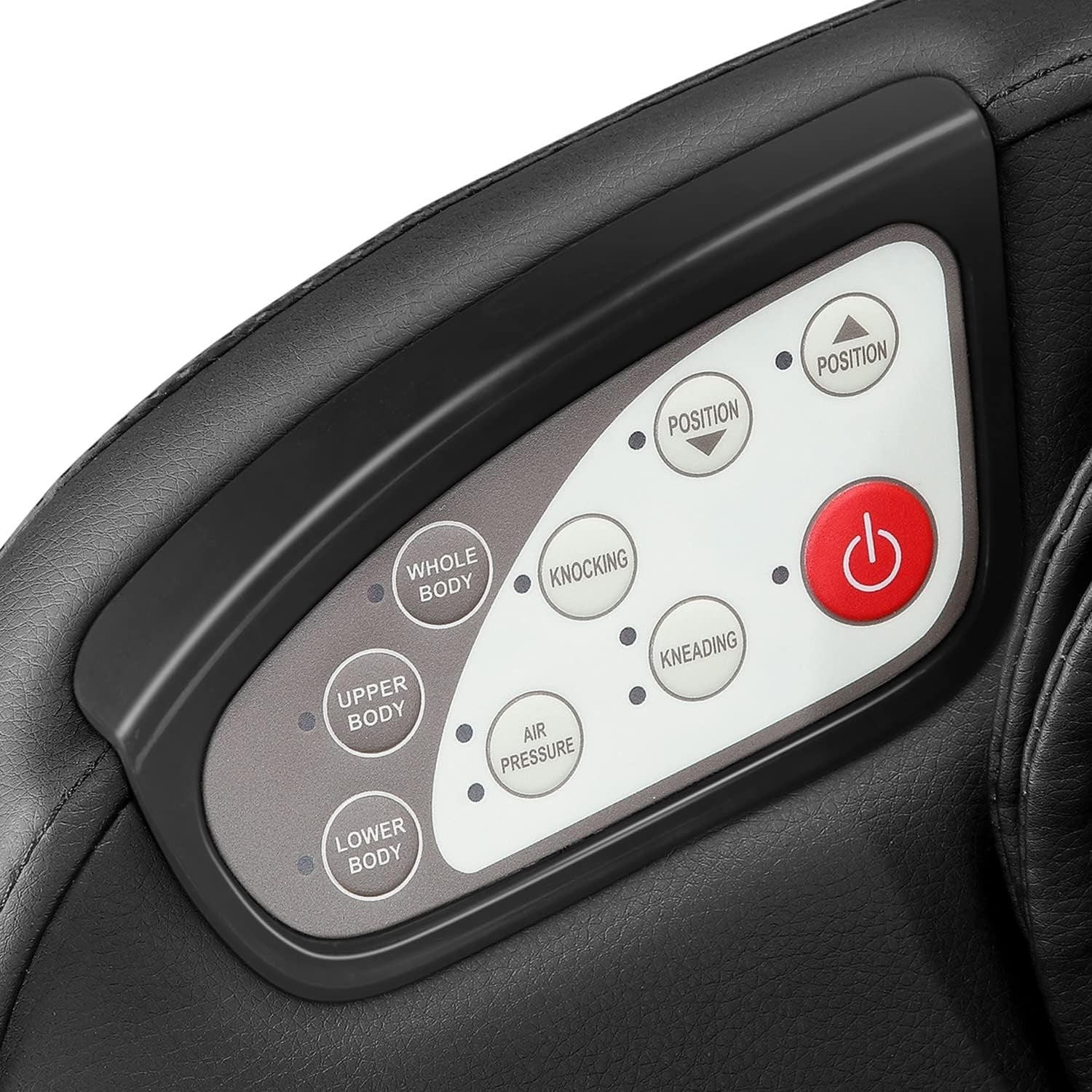 Shiatsu Massage Chair 3D Speakers L-Track Kneading Air Pressure Relax Black