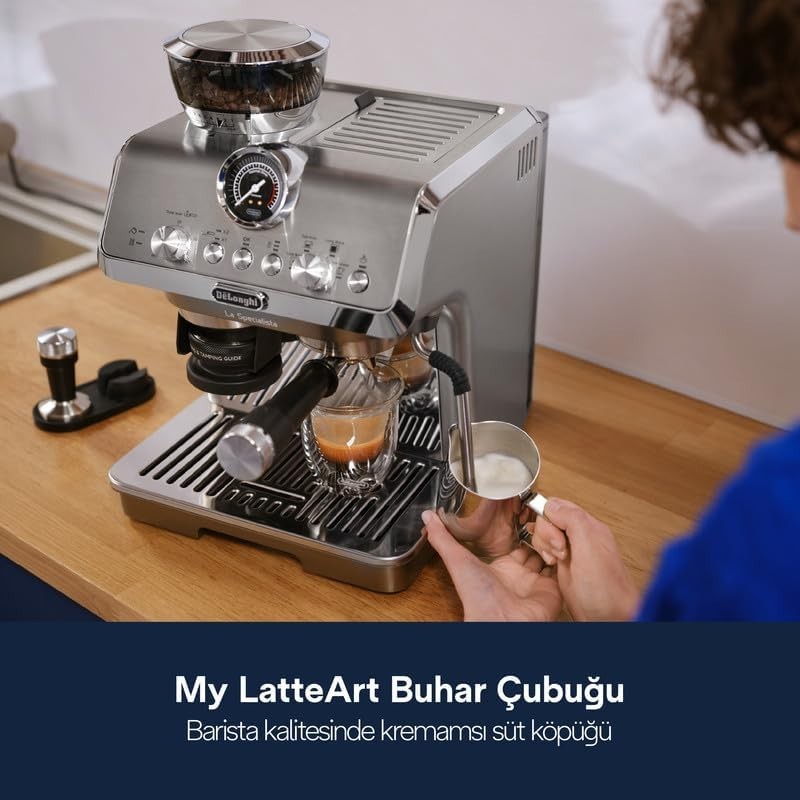 Premium 1.5L Espresso Machine | Barista Kit | Milk Frother | 1450W Bean-to-Cup