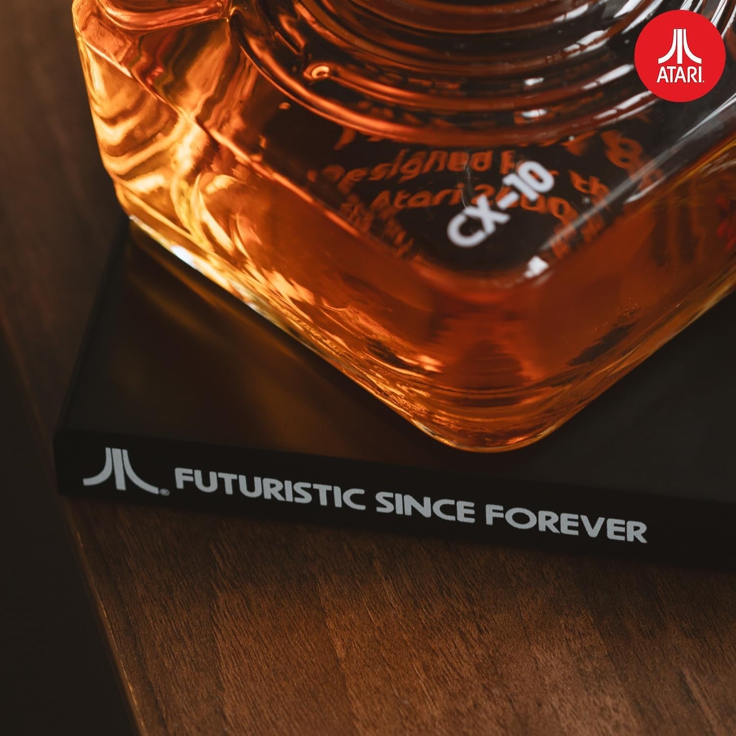 Atari Joystick Whiskey Decanter Set 750ml with 2 Glasses & Tray Retro Gift