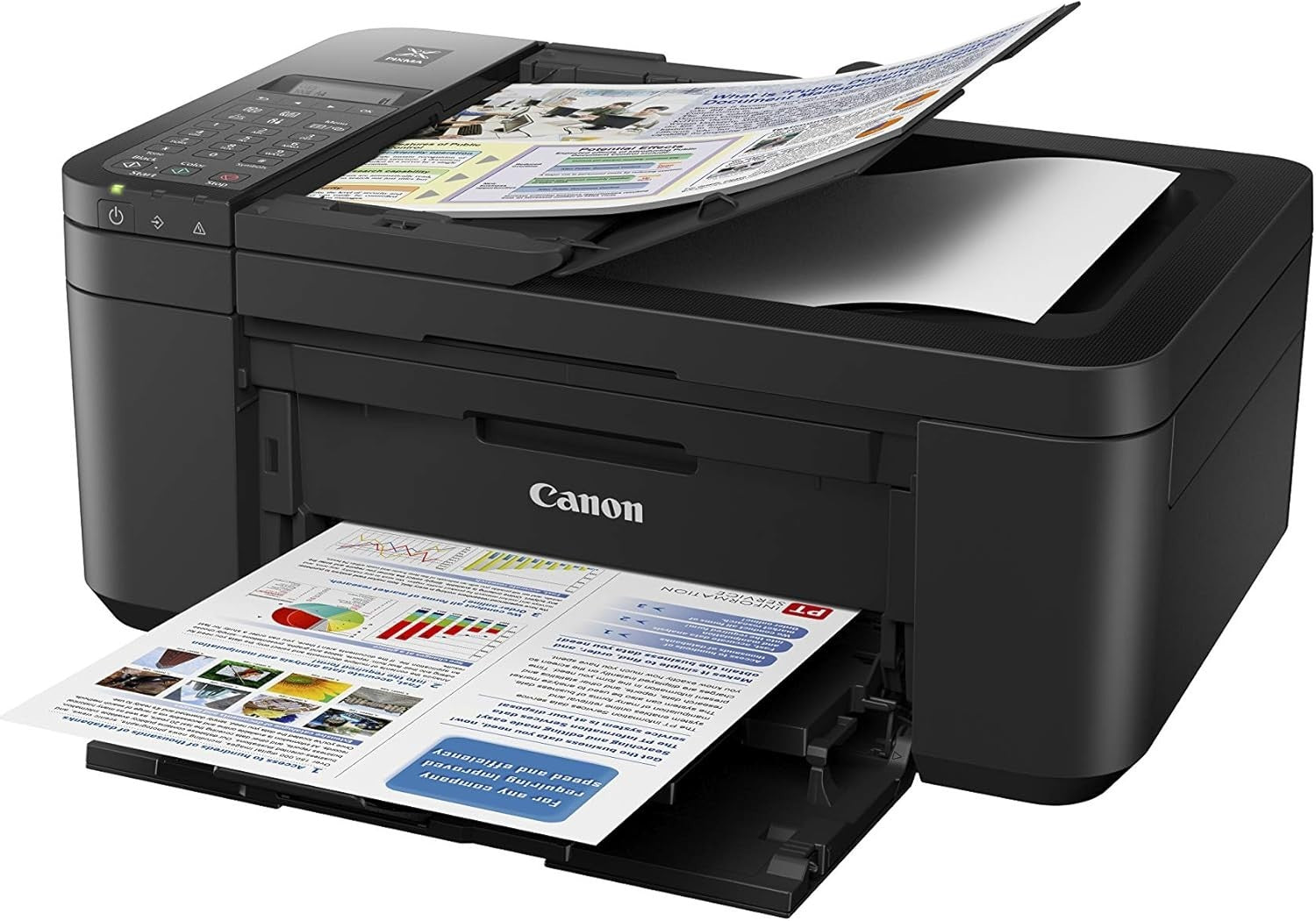 Compact Wi-Fi Colour Inkjet Printer A4 Copy Scan Duplex Home Office Wireless