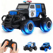 Mini Police RC Car for Kids 3-7, Off-Road Remote Control Toy Gift
