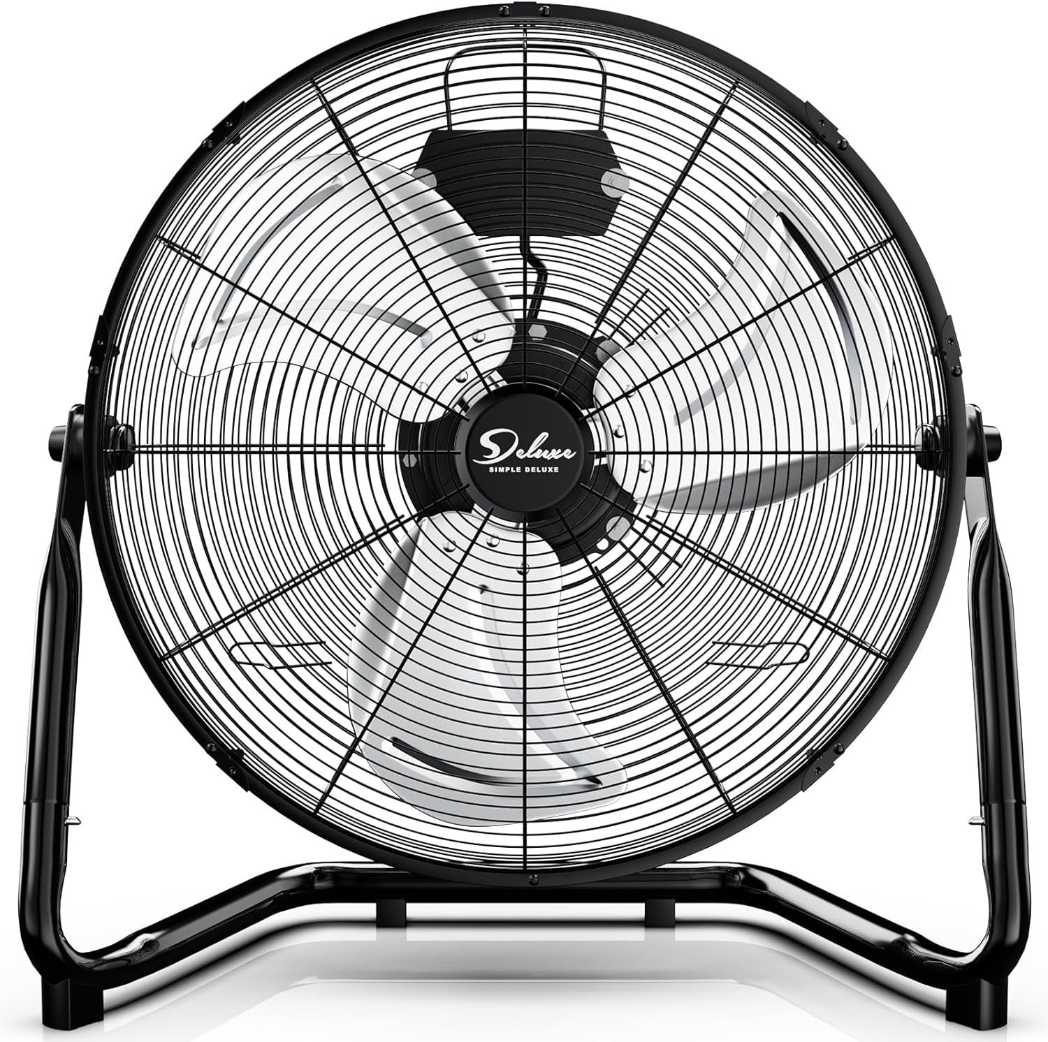 20" 3-Speed High Velocity Floor Fan – Heavy Duty Metal Cooling Workshop Garage