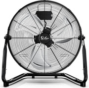 20" 3-Speed High Velocity Floor Fan – Heavy Duty Metal Cooling Workshop Garage