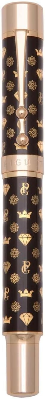 Luxury Fountain Pen Blue Ink Gold Plated Tip Ergonomic Smooth Writing