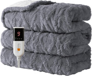 Electric Heated Throw Blanket Soft Large 9 Heat Levels Washable 130x160cm