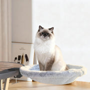 360 Rotating Desk Cat Hammock Plush Cat Bed Clamp On Perch