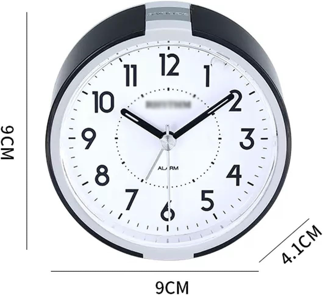 Silent Alarm Clock Battery Operated Loud Wake Up Bedside Clock for Heavy Sleeper