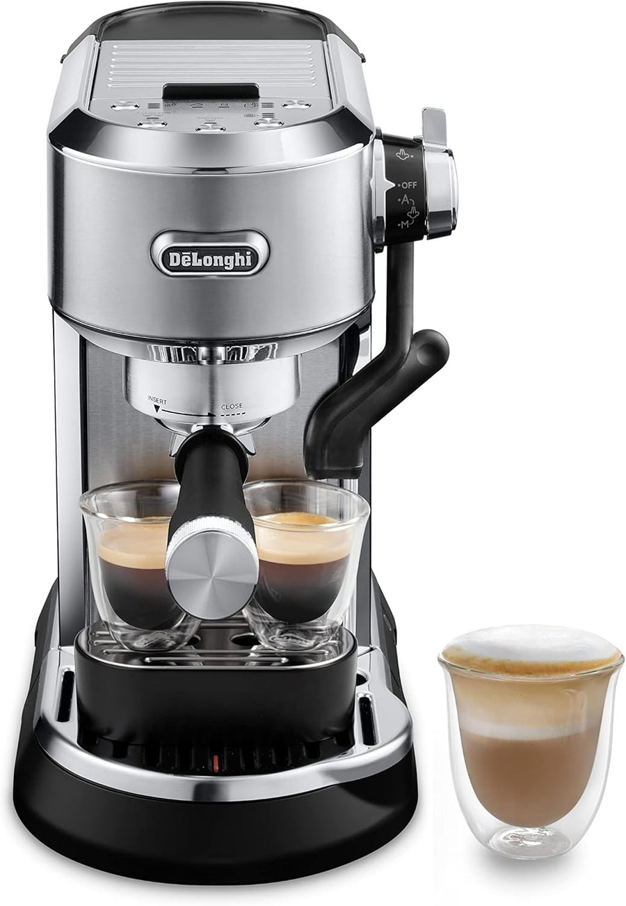 Compact Espresso Coffee Machine | 15-Bar Pump | Auto Steam Wand | Milk Frother