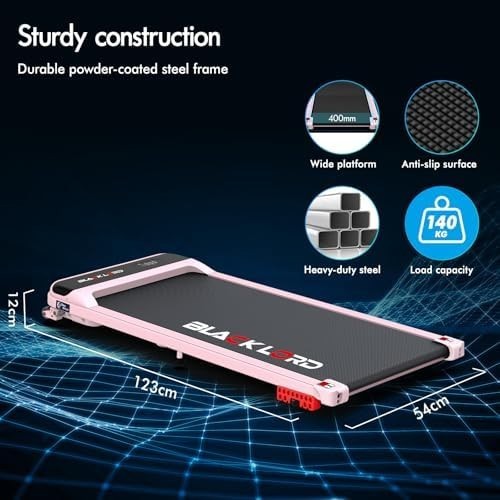 Under Desk Treadmill 3.2HP 4% Incline Portable Walking Pad Home Gym