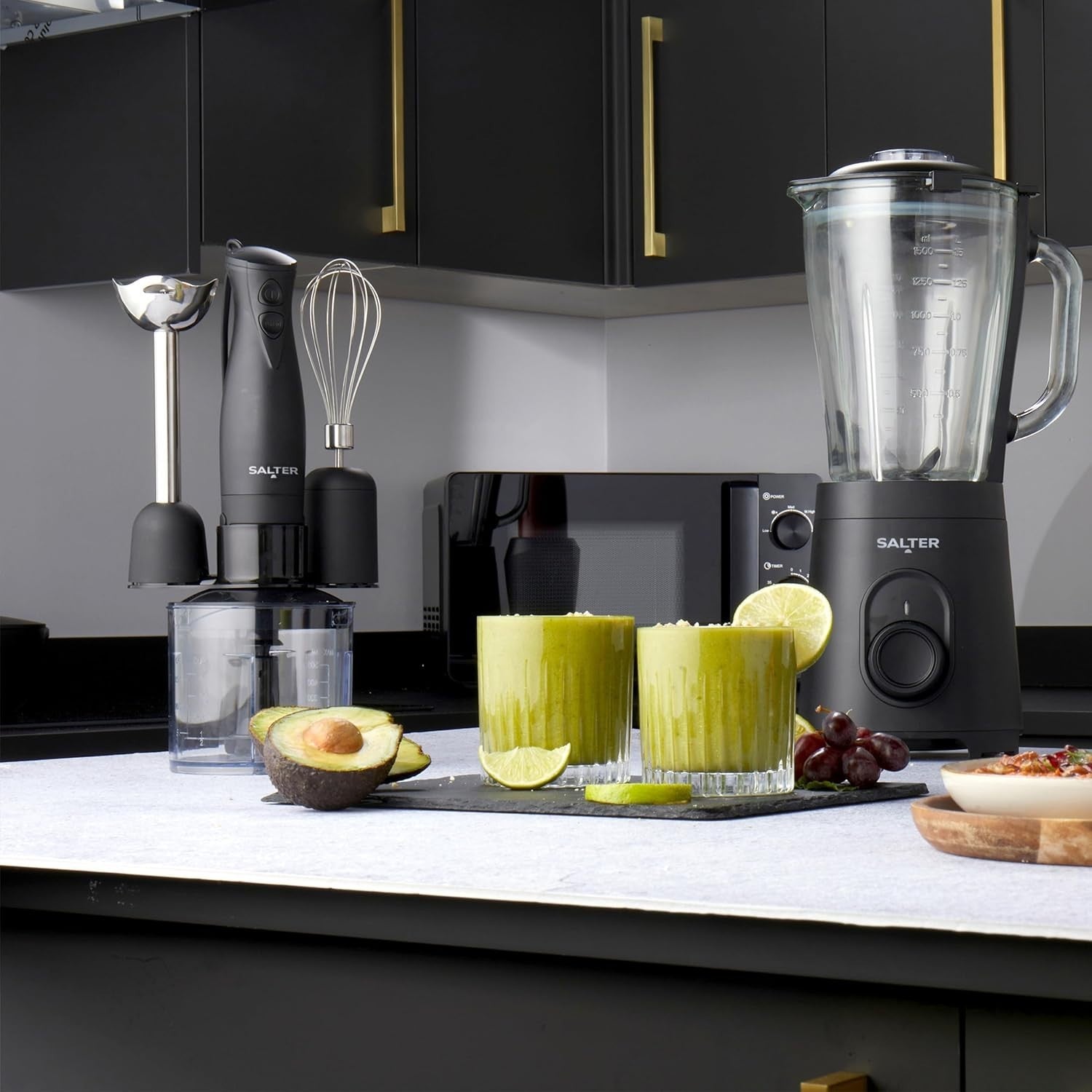 3-in-1 Hand Blender Set | Whisk, Food Processor, Chopper, 2 Speeds, 350W