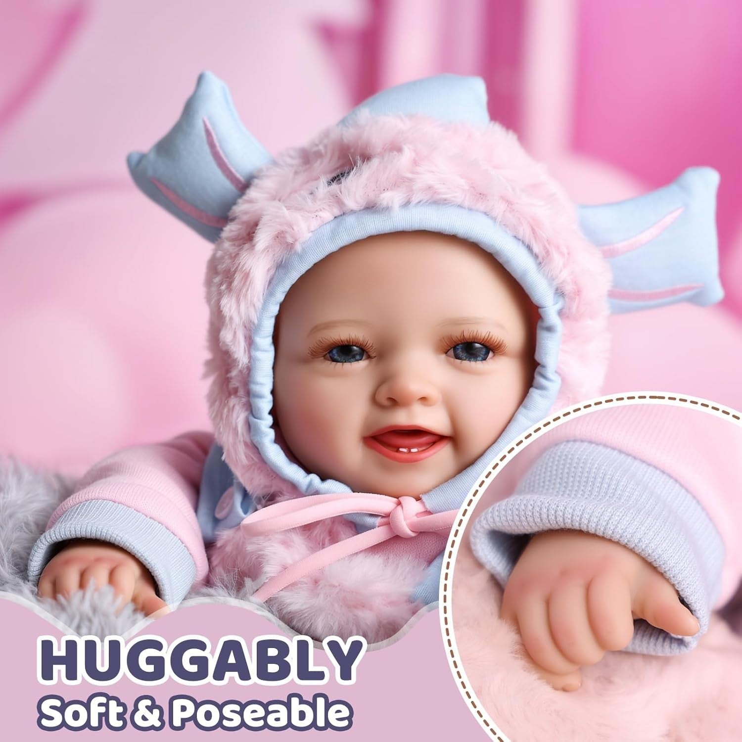 17 Inch Soft Body Baby Doll Realistic Newborn w Accessories Gift