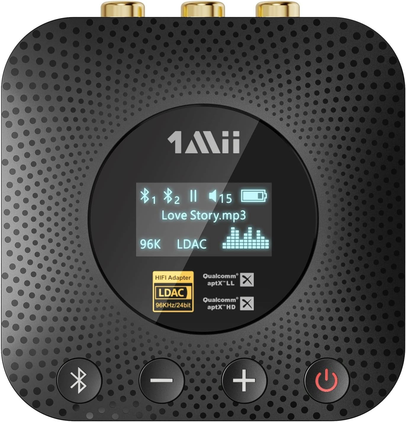 1Mii B06HD+ Bluetooth 5.1 Hi-Res Audio Receiver LDAC DAC aptX HD OLED Display