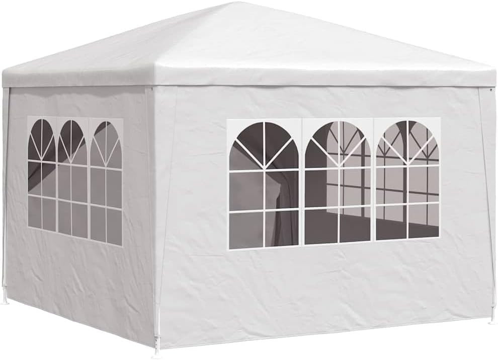 3x3m White Party Tent Gazebo Waterproof Marquee with Sides Garden