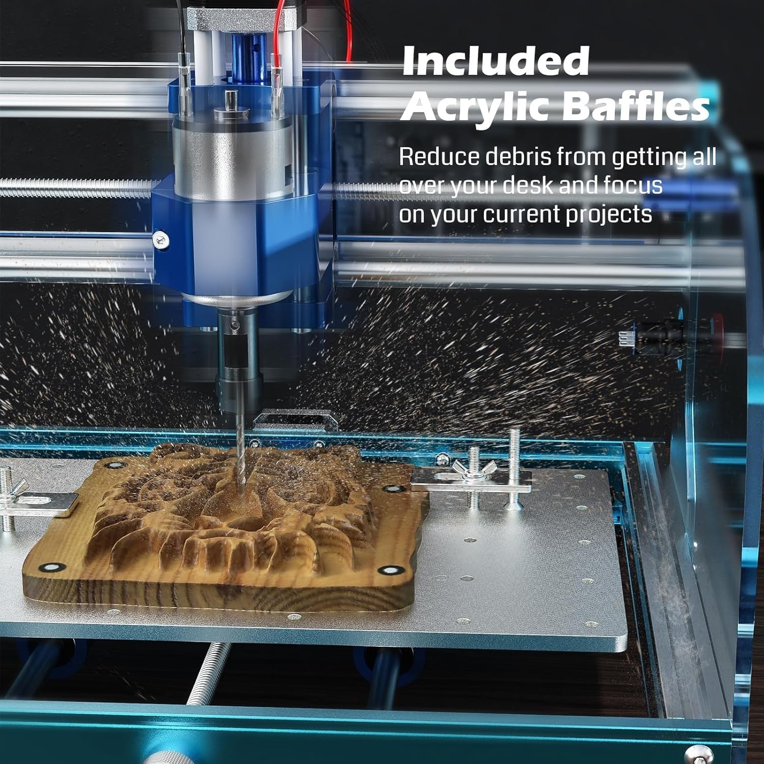 CNC Router Engraving Machine Aluminium Frame Mini Milling Wood Acrylic