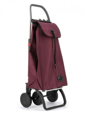 Foldable 4-Wheel Shopping Trolley – Lightweight Aluminium, Bordeaux