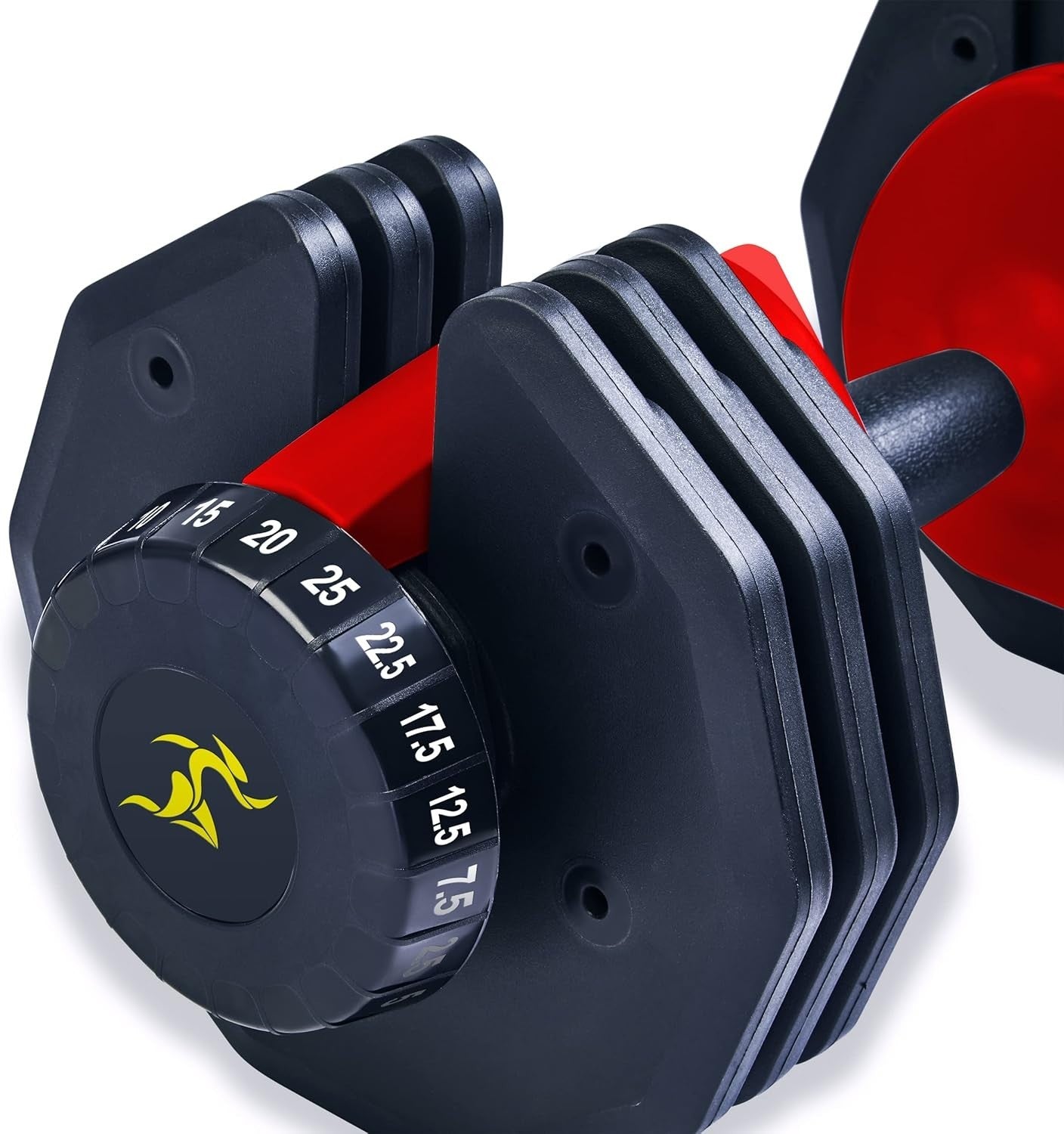 Quick Dial Adjustable Dumbbell 2.5–25kg Smart Weight Compact Home Gym