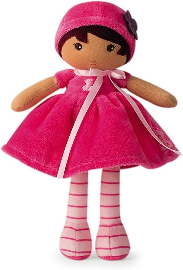 25cm Soft Fabric Baby Doll Pink Outfit Cuddly First Doll Machine Washable