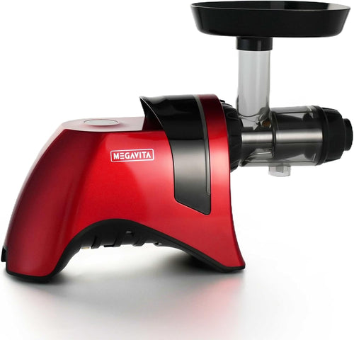 Cold Press Juicer BPA Free Slow Masticating 200W High Yield Red Quiet Touch