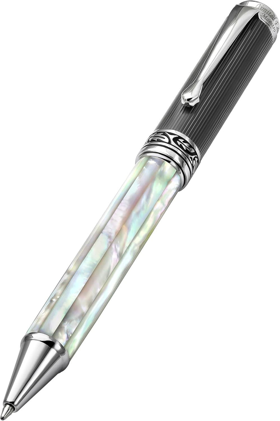 Luxury Ballpoint Pen White Mother of Pearl DLC Twist Gift Set