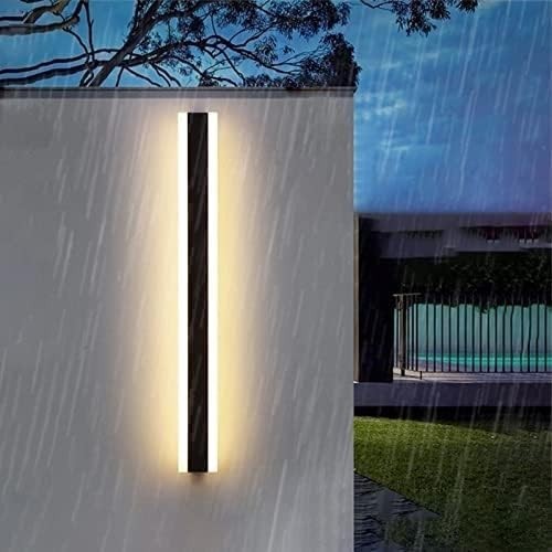 LED Outdoor Wall Light 120CM Black Modern Sconce IP67 3000K Warm White
