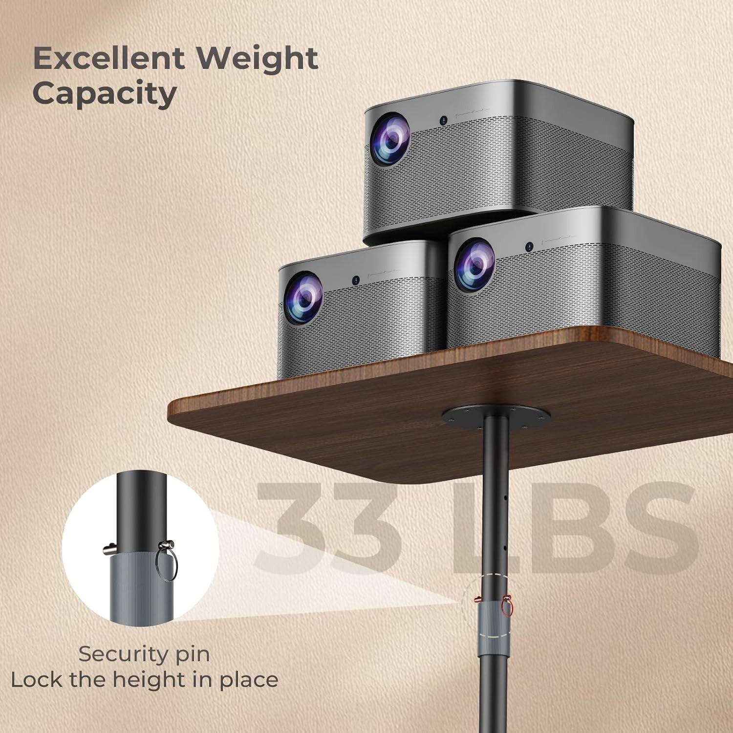 Portable Laptop Stand Height Adjustable Bedside Sofa Standing Desk Black