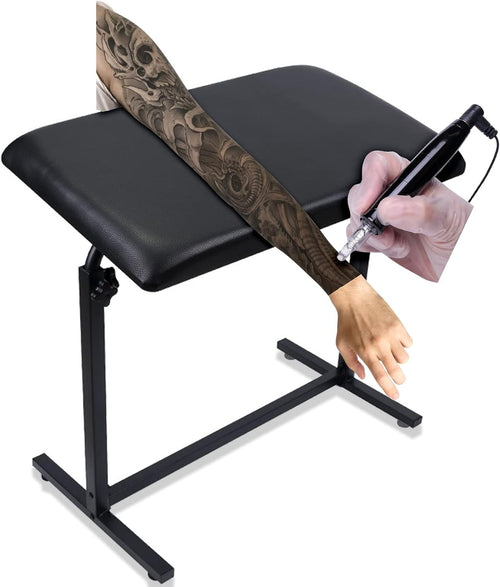 Tattoo Arm Rest Stand Adjustable Height Large Padded Arm Support Studio Table
