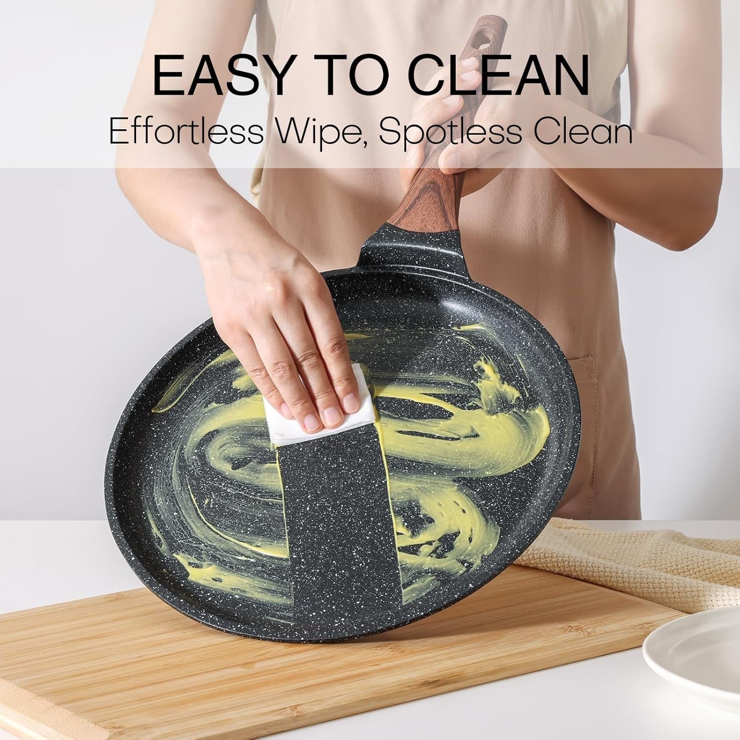 26 cm Kordisen Non-Stick Crepe & Dosa Pan Granite Coating Skillet