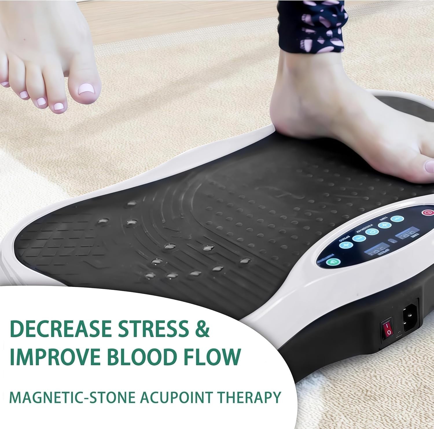 Full Body Vibration Plate Exercise Machine 120 Speeds LED Home Fitness