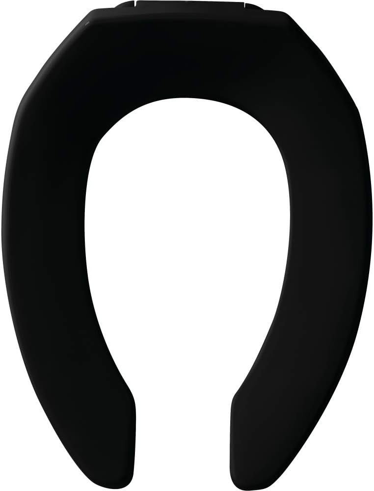 Black Elongated Toilet Seat | Commercial, Heavy-Duty, Stay-Tite