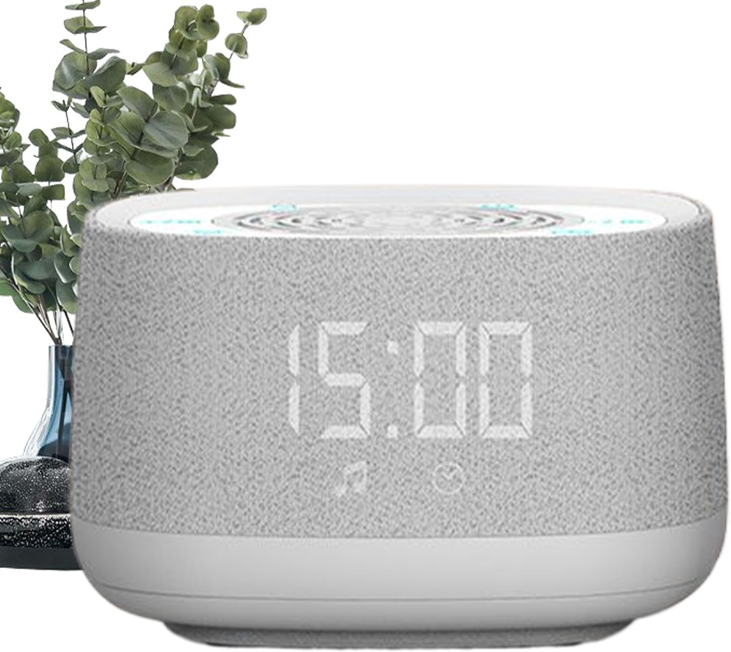 Wireless Sleep Sound Machine with White Noise & Night Light, White